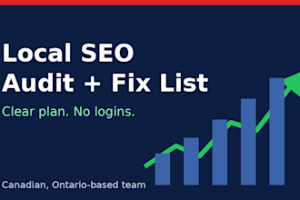 audit your small business website for local SEO with a fix list