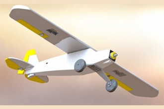 design custom 3d printable rc airplanes, plane bodies and aircraft parts in stl