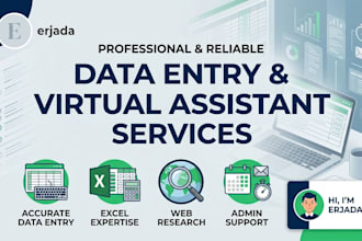do professional data entry and virtual assistant tasks