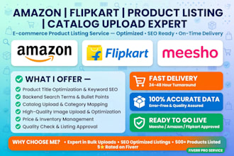 do amazon flipkart product listing and catalog upload