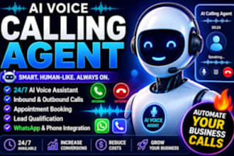 build ai calling agent ai chatbot call answering, booking support n8n automation