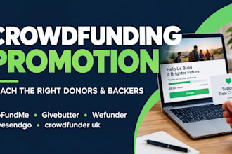 promote gofundme givebutter wefunder nonprofit charity emergency crowdfunding