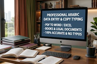 be your arabic data entry and PDF to word expert