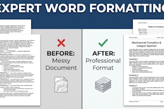 fix word formatting, headings, and page numbers