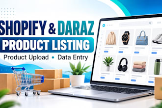 upload products to shopify and manage product listings