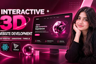 create an interactive 3d website