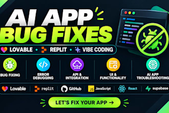 lovable bug fix lovable debugging ai app bug fixing replit bug fix vibe coding