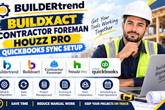setup buildxact houzz pro projul buildertrend jobtread quickbooks online sync