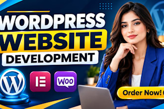design a modren responsive wordpress website  with elementor pro