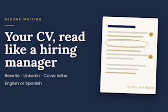 rewrite your resume and linkedin like a hiring manager