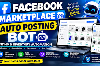 do facebook marketplace bot, auto posting bot, auto listing bot, inventory bot