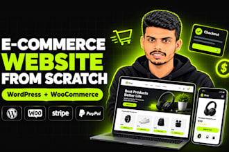 create a professional ecommerce website from scratch