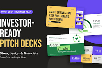 create investor ready pitch deck and business plan for your startup