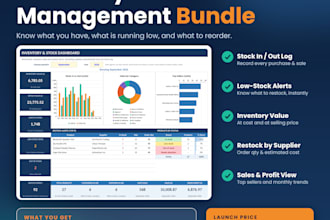 create a custom excel inventory or budget tracker