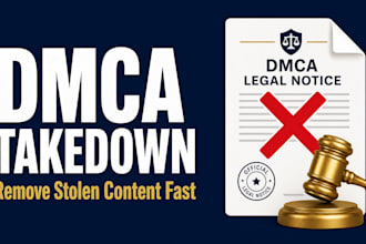 draft an authoritative dmca takedown notice to remove stolen content