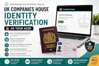 assist with UK companies house director identity verification