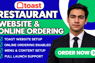 toast restaurant website online ordering setup