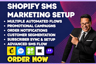 setup shopify SMS marketing txtcart klaviyo omnisend postscript ysms mailchimp