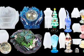 design custom resin casting molds for jewelry, crafts and decorative products