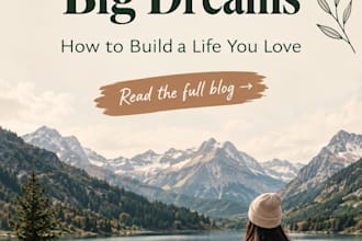 design canva social media posts, posters, and blog graphics