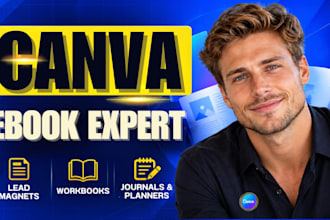 design canva ebooks, workbooks and lead magnets, ebook formatting, pdf design