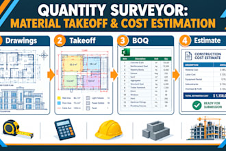 quantity surveyor for material takeoff and cost estimation