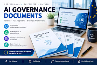 create ai governance policies, risk registers and documentation