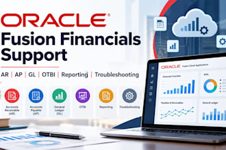provide oracle fusion financials support, otbi reports and troubleshooting