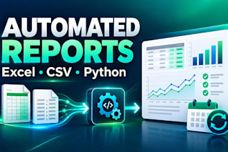 automate recurring excel and CSV reports with python