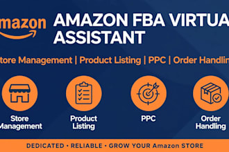 be your amazon virtual assistant for fba store management