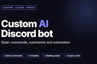 build a custom ai discord bot with claude or openai for your server