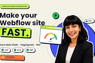 optimize webflow speed, core web vitals and pagespeed score