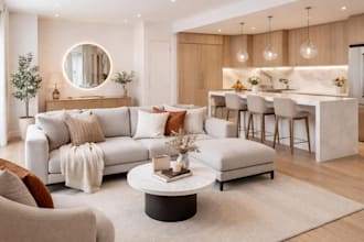 design apartment and airbnb interiors with 3d render