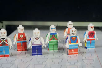 do custom 3d lego minifigure model,lego minifigure decal design for uv,pad print