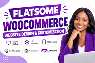 build and customize a flatsome woocommerce website