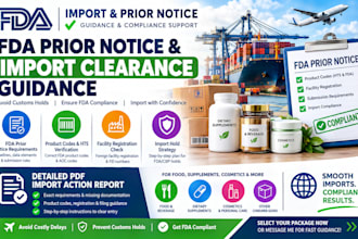 provide fda prior notice and import clearance guidance