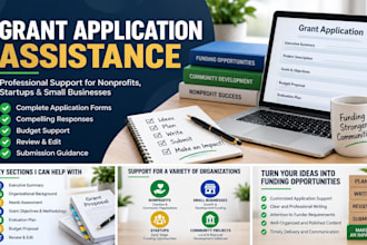 assist with grant applications and funding submissions