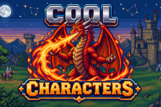 characters of pixel art