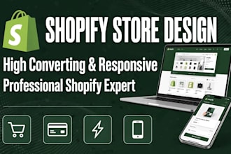 design, redesign and fix shopify store, shopify website