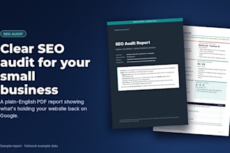do a clear, manual SEO audit of your small business website