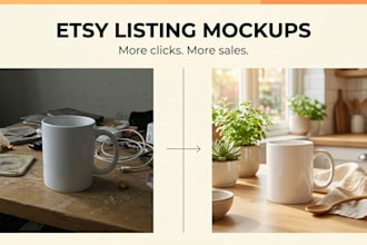 create etsy listing mockups and ai lifestyle photos that boost clicks