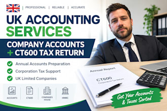 prepare UK company accounts and file corporation tax return ct600