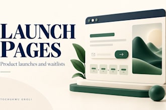 create a responsive product launch or waitlist landing page