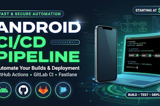 setup android ci cd pipeline using github actions or gitlab