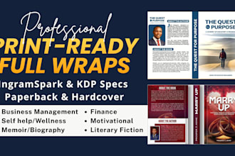 design minimalist paperback book cover and print ready ingramspark layouts