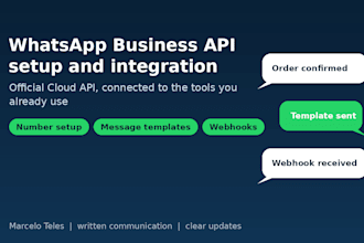 set up and integrate the whatsapp business cloud API