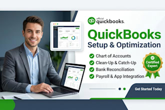 setup quickbooks online, chart of account and xero bookeeping setup