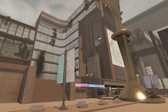 high quality roblox game map, 3d environment design, game building, game assets