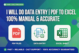 do excel data entry, typing, google sheets work