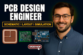 do pcb design, pcb layout and schematic for arduino esp32 stm32